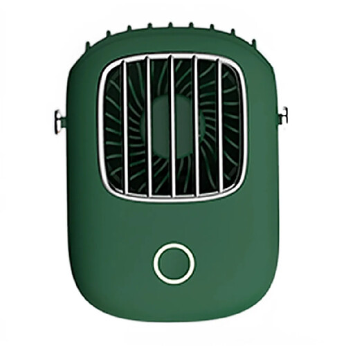 Universal Nouveaux ventilateurs portables à col suspendu Mini ventilateurs à refroidissement à air réglable à 3 vitesses Cordon de voyage extérieur d'été Dissolveur USB Ventilateur | Ventilateur (vert)