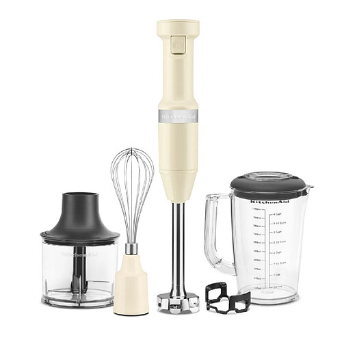 Mixeur plongeant avec fil 180w crème - 5khbv83eac - KITCHENAID