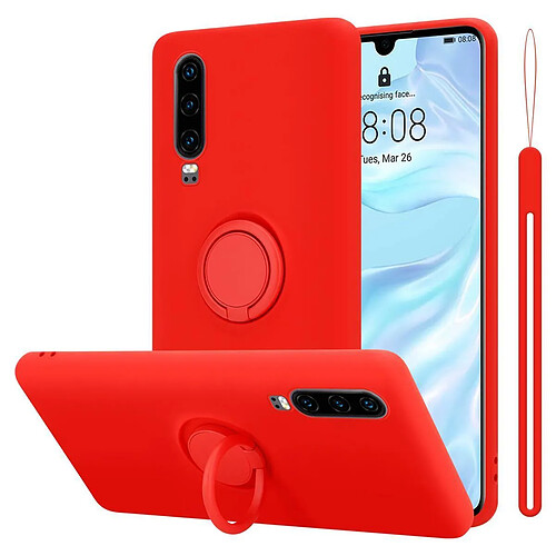 Cadorabo Coque Huawei P30 Etui en Rouge