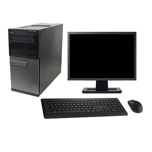 PC Tour Dell 390 MT Ecran 19" Intel G630 RAM 8Go SSD 480Go HDMI Windows 10 Wifi · Occasion