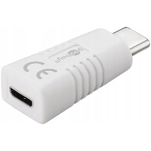 GUPBOO Adaptateur Prise USB-C - Prise microUSB Goobay Blanc,JL2831