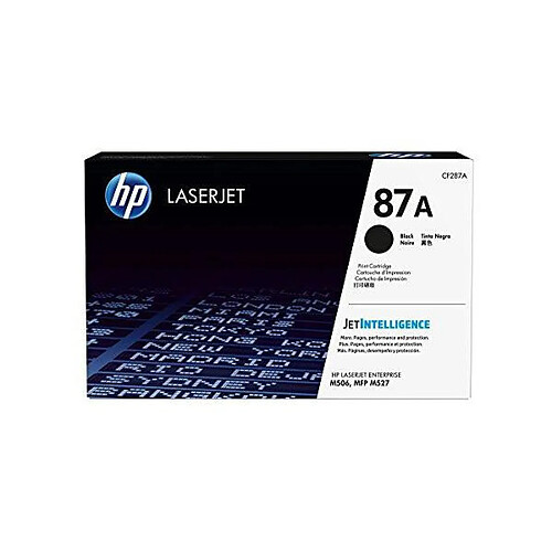 HP 87A toner noir authentique pour HP LaserJet M501/M506/M527 (CF287A)