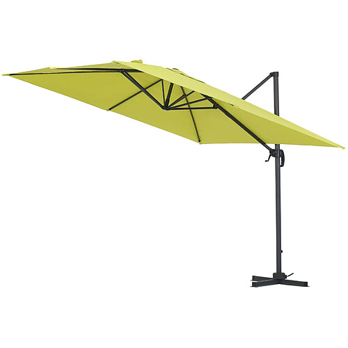 Habitat Et Jardin Parasol jardin déporté alu Sun 3 3 x 3 m - Vert