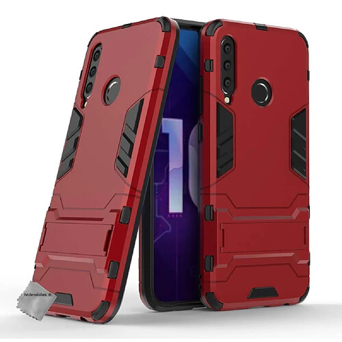 Htdmobiles Coque rigide anti choc pour Huawei Honor 20E + verre trempe - ROUGE