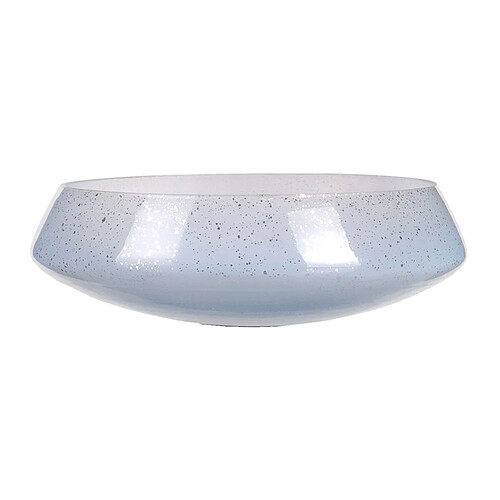 BigBuy Home Centre de Table Bleu Argenté Verre 24 x 24 x 8 cm