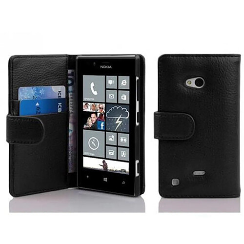 Cadorabo Coque Nokia Lumia 720 Etui en Noir