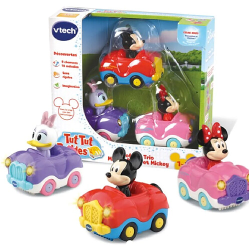 VTech Coffret Tut Tut Bolide Trio Minnie Mickey