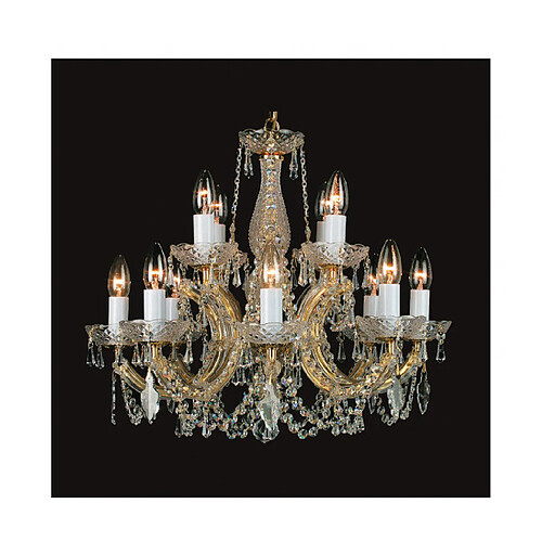 Lumière Chandelier sans abats jours Marie Or 48 Cm