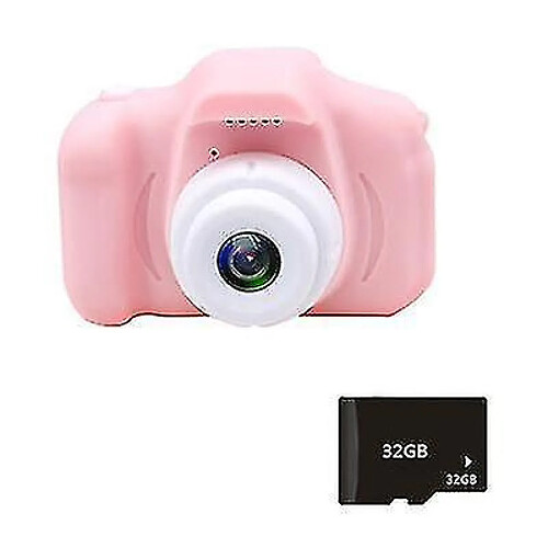 Universal X2S Mini Kids Camera 2 pouces Affichage de couleur HD RECHARGable MINI CAME CAMERIMIM¼ PINKï¼ ‰