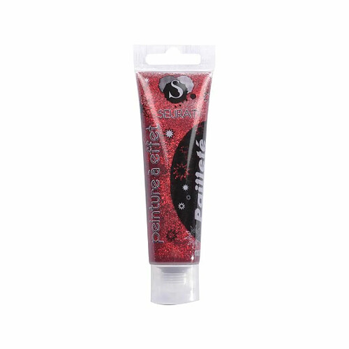 Paris Prix Peinture à Effet Glitter 60ml Rouge