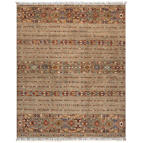 Vidal Tapis de laine 214x175 gris Torkman