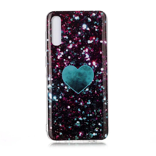 Wewoo Coque Souple Pour Galaxy A70 Coloré Dessin Modèle IMD fabrication Soft Case TPU Green Love