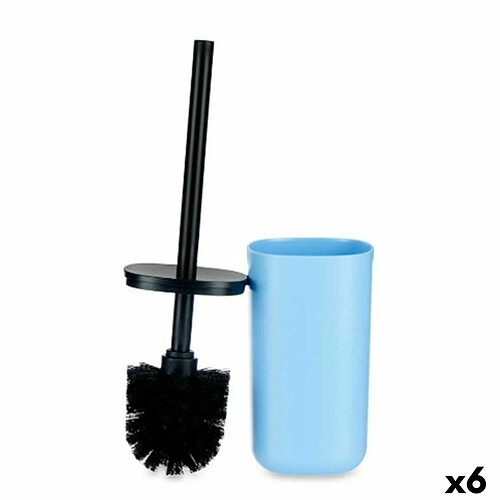 Berilo Brosse de salle de wc Bleu polystyrène 9,6 x 35 x 9,6 cm (6 Unités)