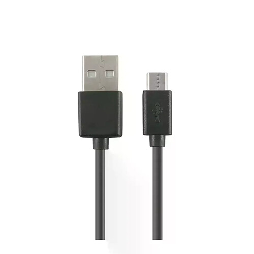 Câble KSIX BXCUSB01 Micro USB 1 m Noir