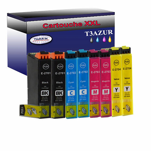 T3Azur 8x Epson T27XL -Compatible