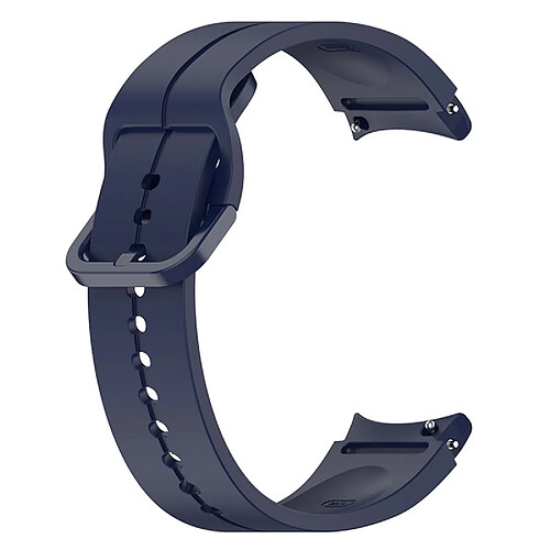 20MM Bracelet de montre en silicone Accessoires de remplacement compatible Samsung Watch5/Watch5 Pro - Bleu nuit