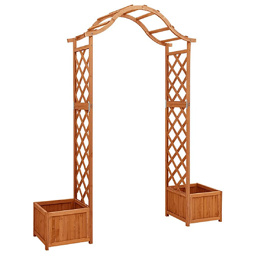 vidaXL Pergola de jardin avec jardinière Bois pin massif