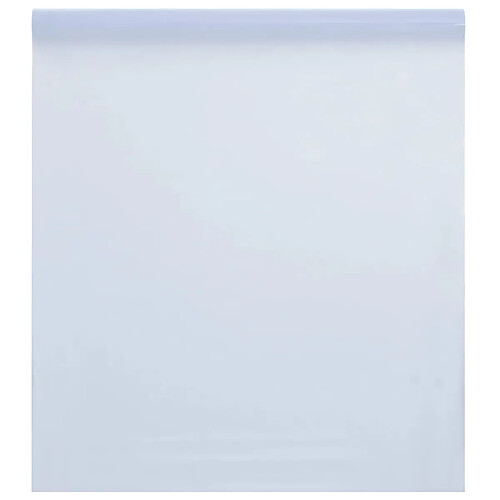 vidaXL Film de fenêtre statique dépoli blanc transparent 60x1000cm PVC