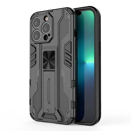 Coque en TPU antichoc avec béquille noir pour votre Apple iPhone 13 Pro 6.1 pouces