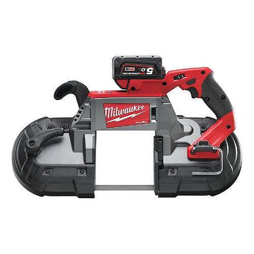 Scie à Ruban MILWAUKEE FUEL 18V 5,0Ah Ø 125mm livrée avec 2 batteries et chargeur en coffret M18 CBS125-502C - 4933448195