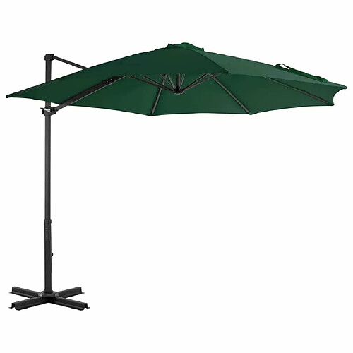 Maison Chic Parasol Jardin | Parasol avec base portable Vert - GKD38512