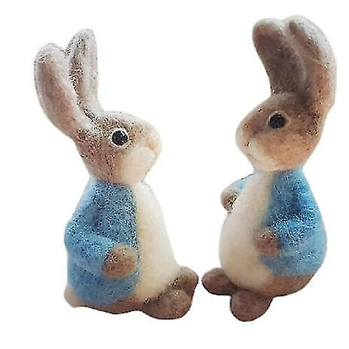 Universal 2pcs Green Rabbit Rabbit Rabbit Pâques Ornements de lapin décorati