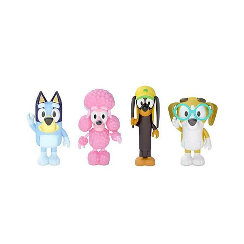 4 figurines des Amis de Bluey - MOOSE TOYS -