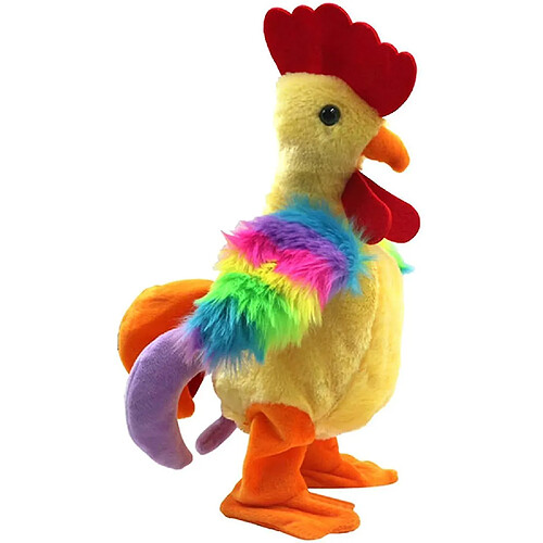 Universal Électrique Crihing Poulets Toy Fun Singing Roosters en peluche Toy anniversaire Giftï¼redï¼ ‰