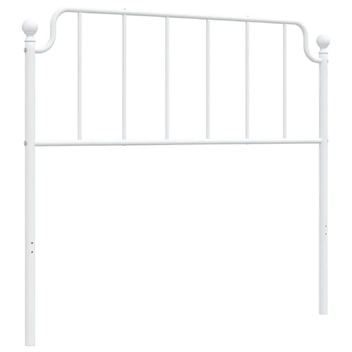 Maison Chic Tête de lit moderne pour chambre - Décoration de lit métal blanc 100 cm -MN44066