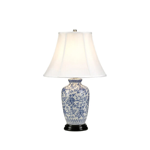 Elstead Lighting Lampe de table Blue Porcelaine Bleu