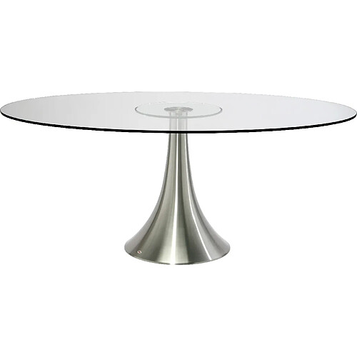 Karedesign Table en verre Grande Possibilita 180x120cm chromée et verre Kare Design