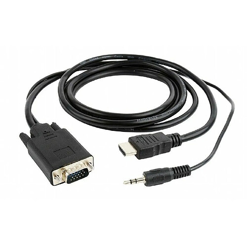 Gembird CC-DP-HDMI-5M adaptateur et connecteur de câbles VGA HDMI/3.5mm Noir (Gembird cable DISPLAYPORT [M] -> HDMI [M] 5m)