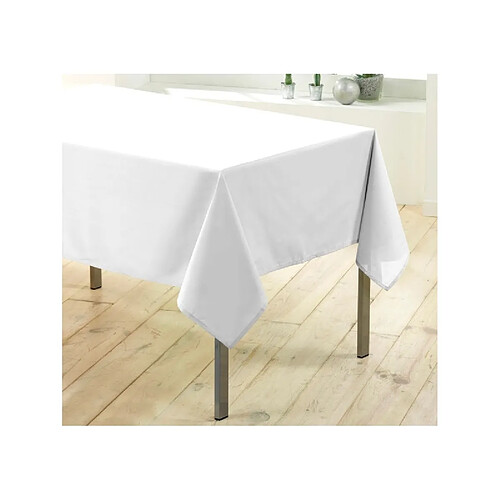 Douceur D'Interieur Nappe rectangulaire unie - 140 x 250 cm - Blanc