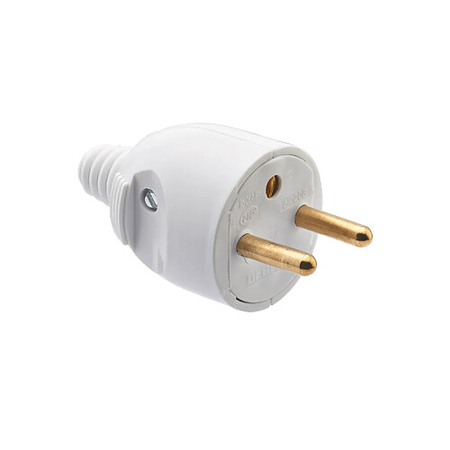 Debflex FICHE MALE 2P+T 16AMP BLANC SD