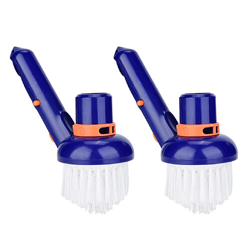 2x Tête De Brosse De Nettoyage De Coin En Poils De Nylon Au-dessus Du Spa De La Piscine