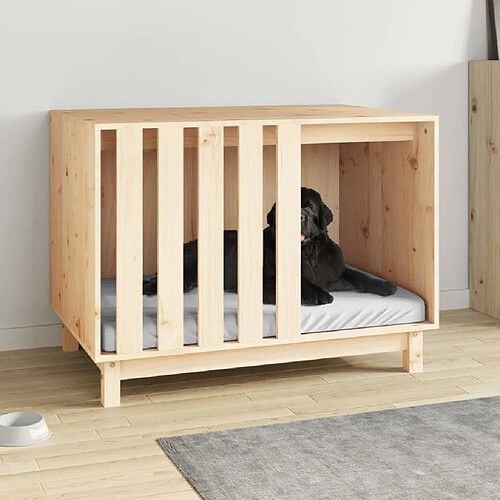 Niche pour chien,Abri Maisonnette pour chien 90x60x67 cm Bois de pin massif -MN42689