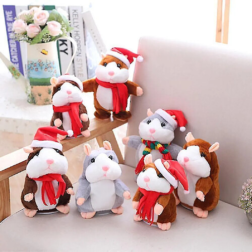 Universal Festival Talking Hamster Electronic Plush, Music Speak Sound Record Hamster (18cm Talking