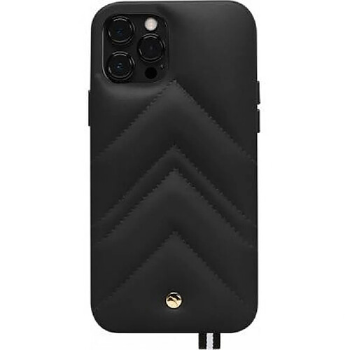 ARTEFAKT Coque pour iPhone 12 Pro Max en Cuir Louvre Noir