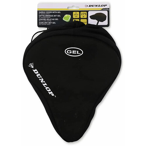 Dunlop Sport Housse de Selle de vélo en Gel Mixte, Noir, 27x24cm