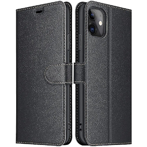 Universal Case compatible avec l'iPhone 11, couverture de boîtier de téléphone de portefeuille en cuir de haute qualité