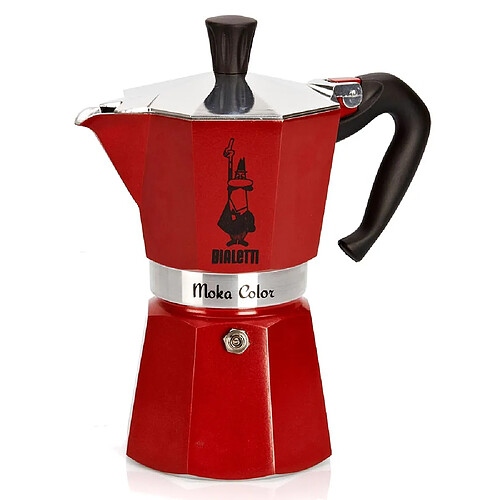 Cafetière italienne 6 tasses rouge - 0004943 - BIALETTI