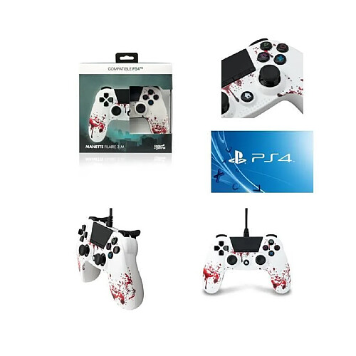 Under Control Manette PS4 PLAYSTATION Filaire ZOMBIE-Filaire Controller ZOMBIE pas cher