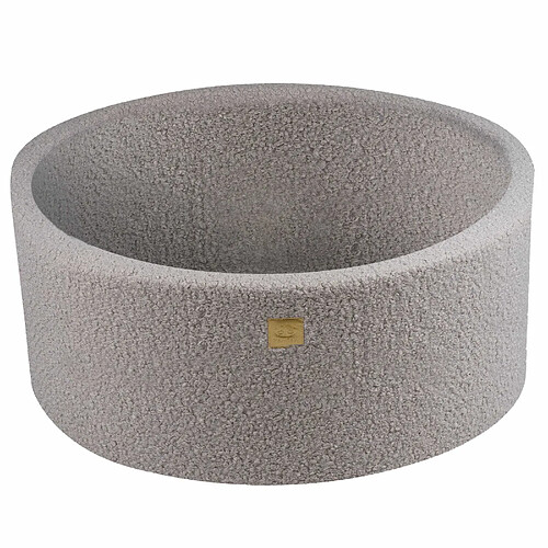 MEOWBABY Piscine sans Balles pour Bébé - Rond 90x40cm, Boucle, Gris