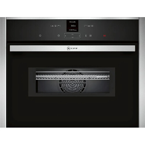 Four combiné mo intégrable 45l inox/noir - c17mr02n0 - NEFF