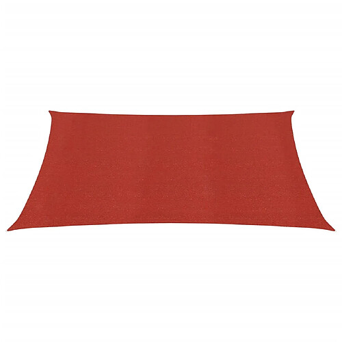 Helloshop26 Voile d'ombrage 160 g/m² 2 x 2 m PEHD rouge 02_0009252