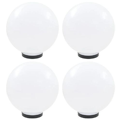 vidaXL Lampes à LED sous forme de boule 4 pcs Sphérique 30 cm PMMA