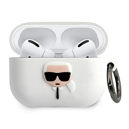 Ozzzo coque original karl lagerfeld klacapsilglwh apple airpods pro blanc