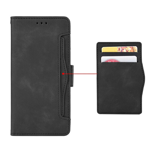 Wewoo Housse Coque Etui en cuir de modèle portefeuille style skin veau pour Google Pixel 3aavec fente carte séparée Noir