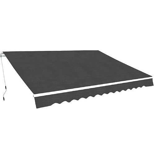 vidaXL Auvent pliable manuel 450 cm Anthracite