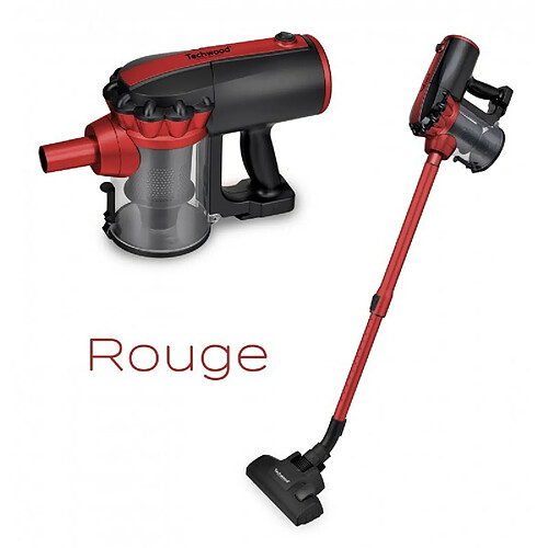 Aspirateur balai à main 600W Noir/rouge - Techwood